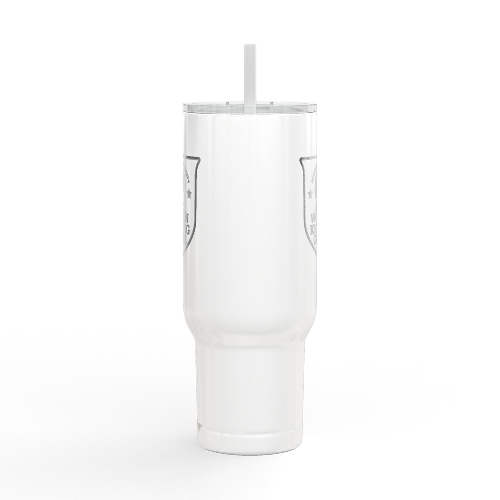 40oz Engraved Insulated Tumbler – 'Women Kicking Glass' Travel Mug