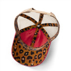 Women Kicking Glass Embroidered Washed Mesh-Back Cap