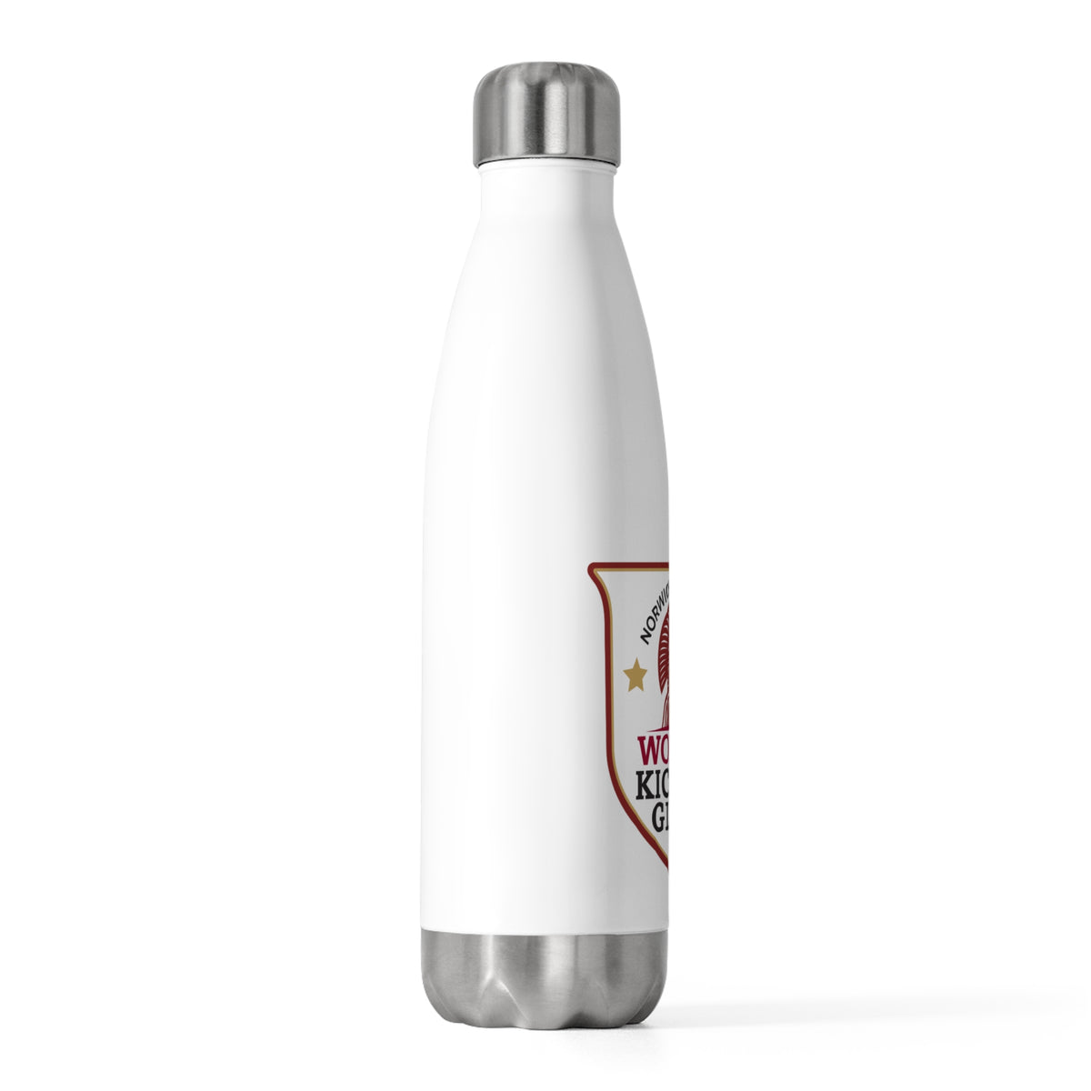 Norwich University Women Kicking Glass Alumni Insulated Water Bottle – 20 oz | WKG Shield