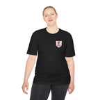 Women Kicking Glass Performance Tee – WKG Shield | Norwich University Moisture-Wicking T-Shirt