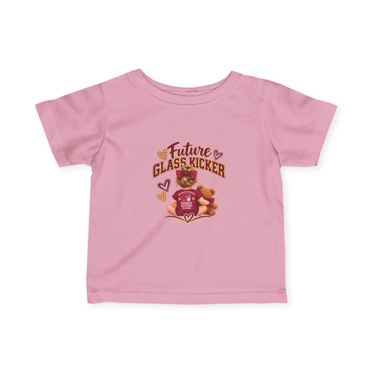 Future Women Kicking Glass Infant Tee — Baby Fine Jersey