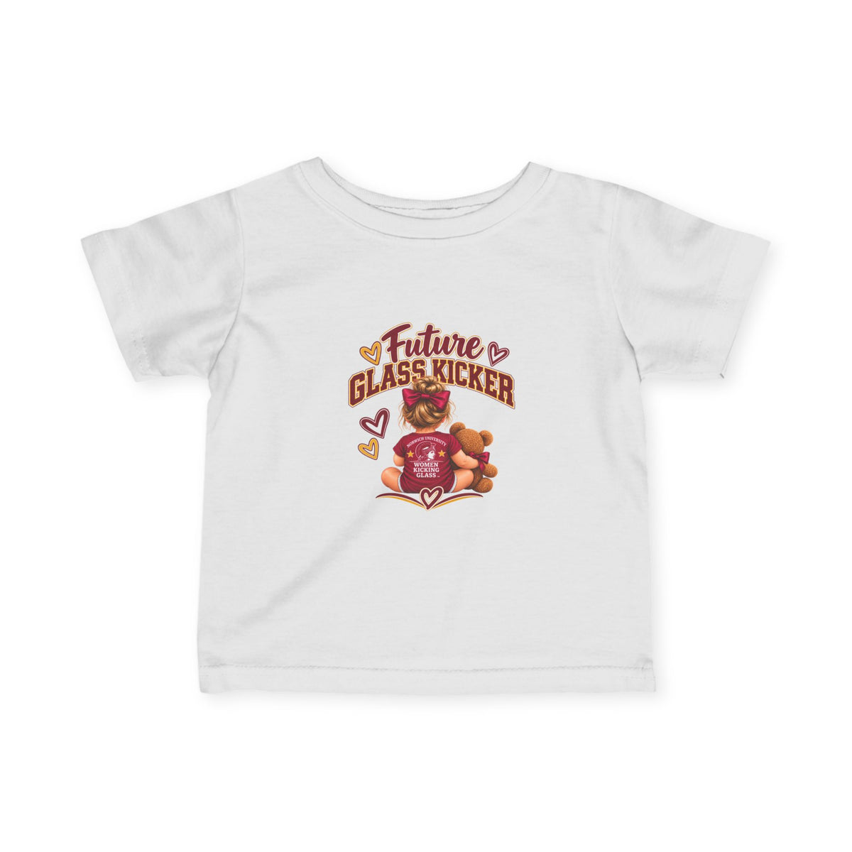 Future Women Kicking Glass Infant Tee — Baby Fine Jersey