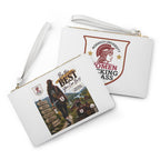 Women Kicking Glass Motivational Wristlet Clutch — Travel & Adventure