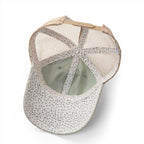 Women Kicking Glass Embroidered Washed Mesh-Back Cap