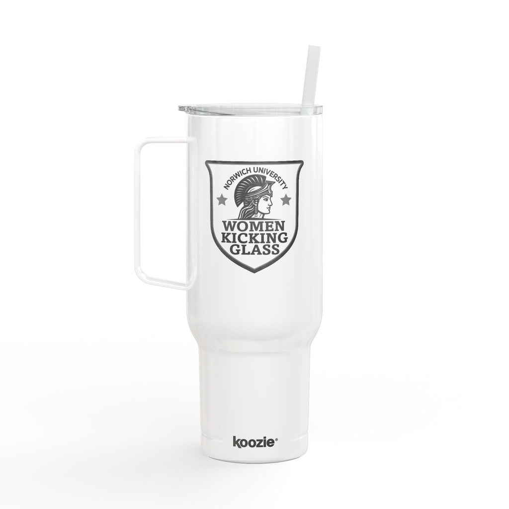 40oz Engraved Insulated Tumbler – 'Women Kicking Glass' Travel Mug