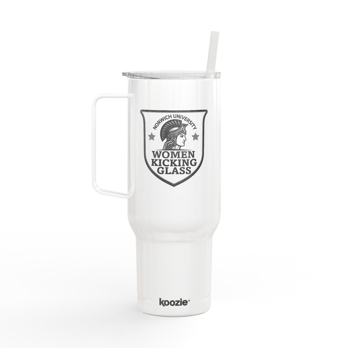 40oz Engraved Insulated Tumbler – 'Women Kicking Glass' Travel Mug