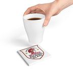 Women Kicking Glass Ceramic Coaster