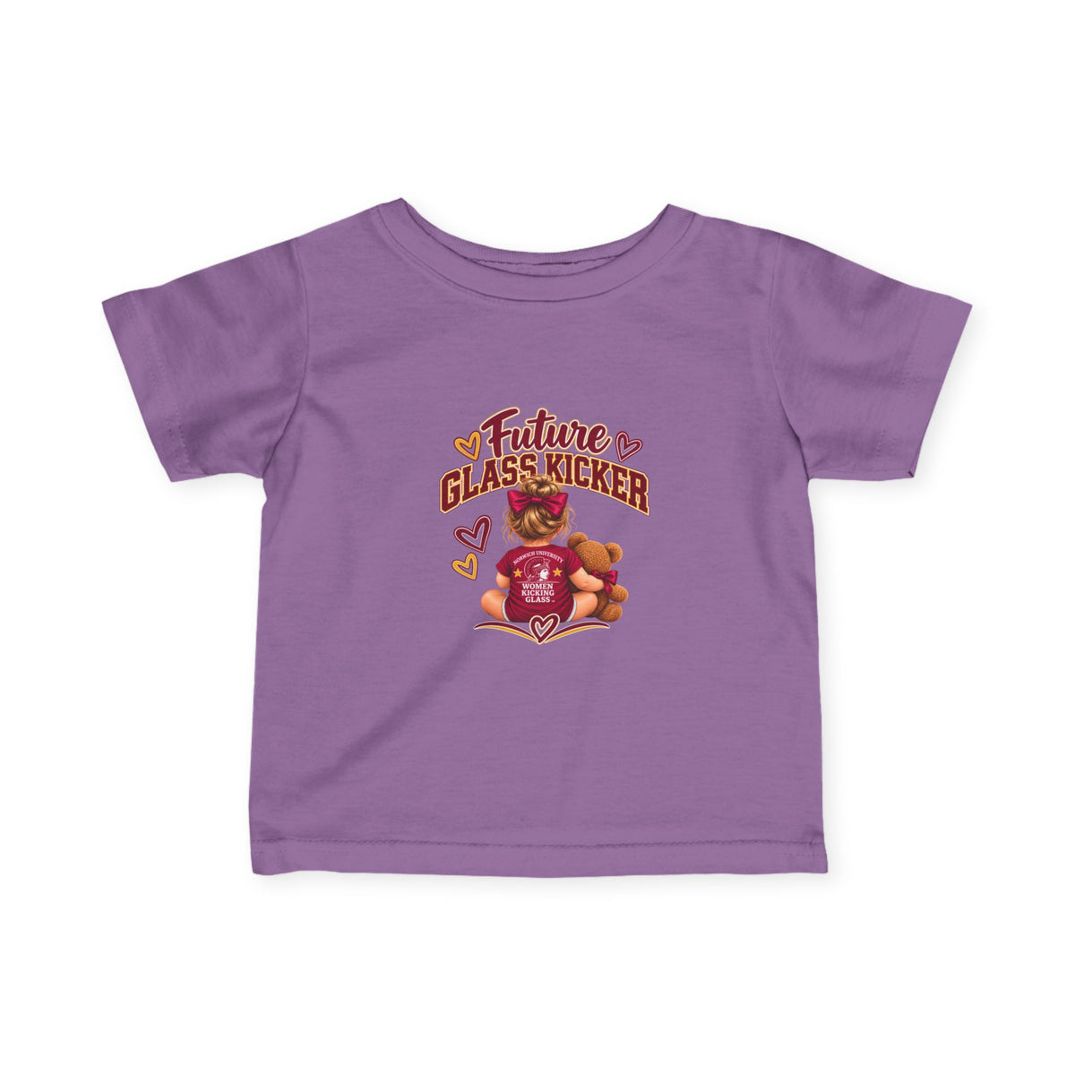 Future Women Kicking Glass Infant Tee — Baby Fine Jersey