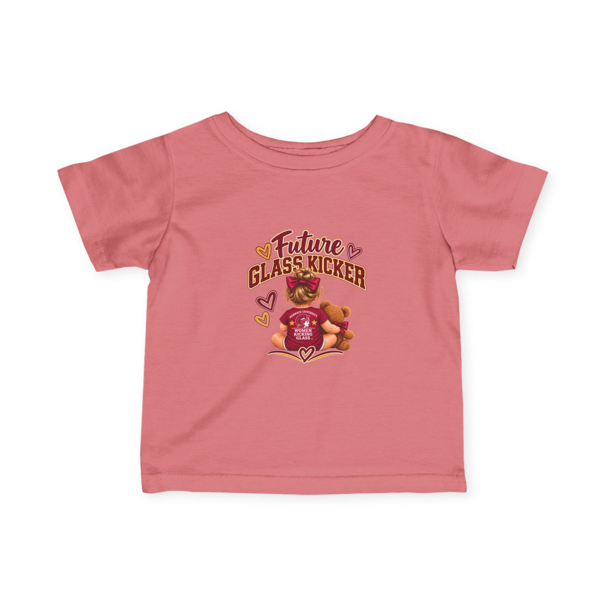 Future Women Kicking Glass Infant Tee — Baby Fine Jersey